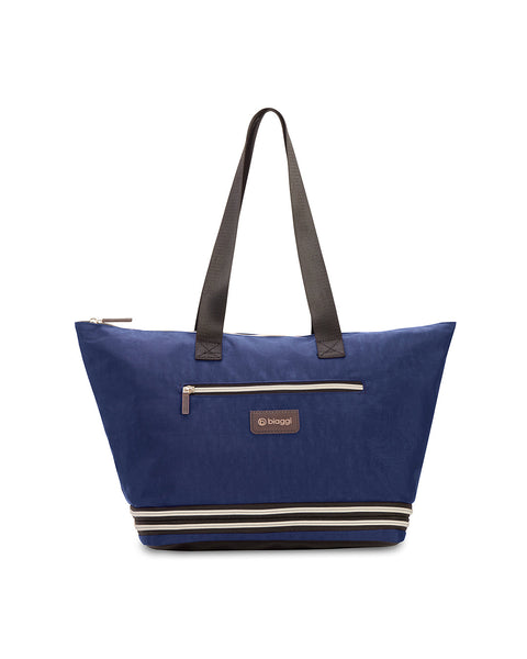 Navy Blue | Zipsak Boost! Handbag Expands to Travel Tote