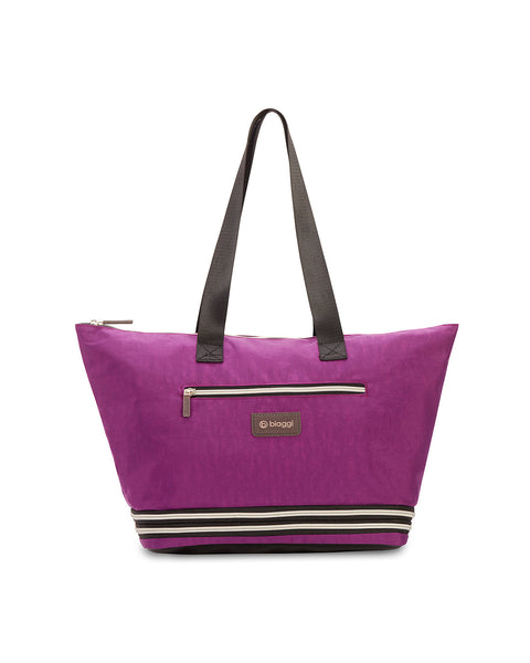 Purple | Zipsak Boost! Handbag Expands to Travel Tote