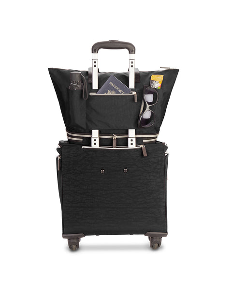 Black | Zipsak Boost! Handbag Expands to Travel Tote