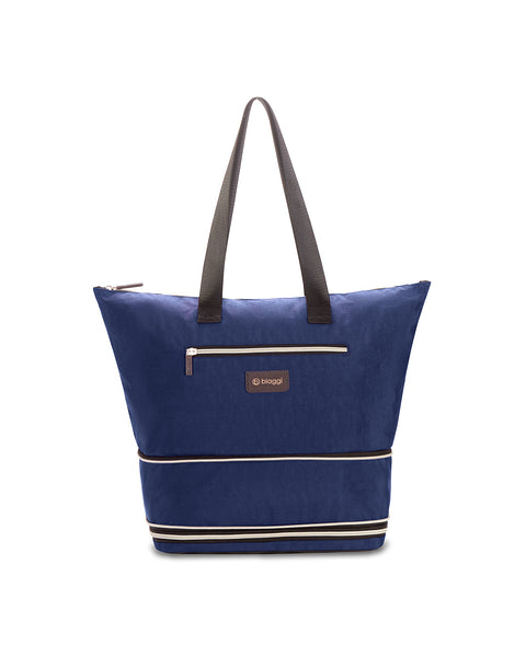 Navy Blue | Zipsak Boost! Handbag Expands to Travel Tote