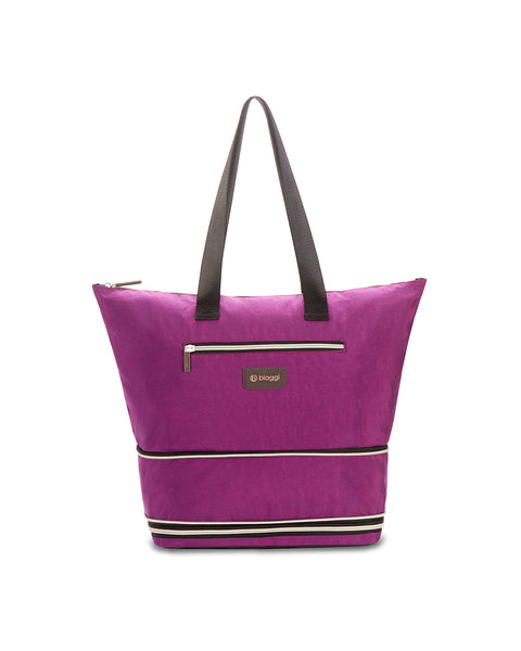 Purple | Zipsak Boost! Handbag Expands to Travel Tote