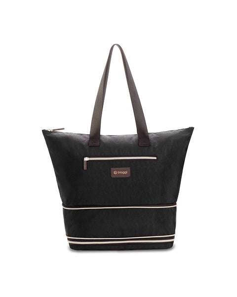 Black | Zipsak Boost! Handbag Expands to Travel Tote