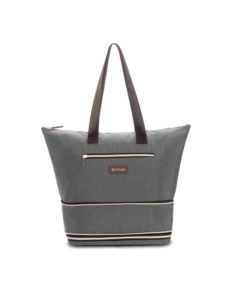 Grey | Zipsak Boost! Handbag Expands to Travel Tote