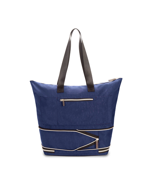 Navy Blue | Zipsak Boost! Handbag Expands to Travel Tote