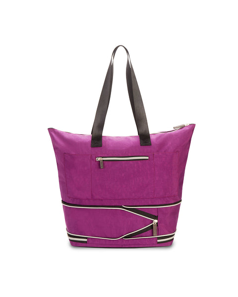 Purple | Zipsak Boost! Handbag Expands to Travel Tote