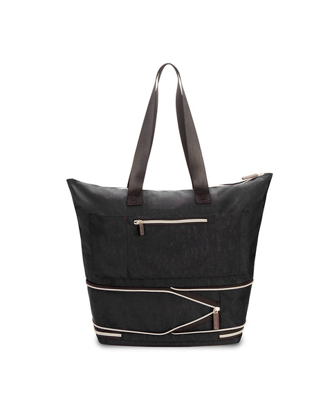 Black | Zipsak Boost! Handbag Expands to Travel Tote