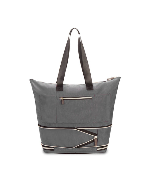 Grey | Zipsak Boost! Handbag Expands to Travel Tote