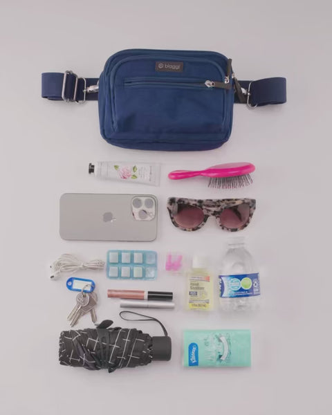 Black | Convertible Pouch + ZipSafe Travel Organizer