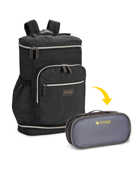 Black | Zipsak Backpack on the Go