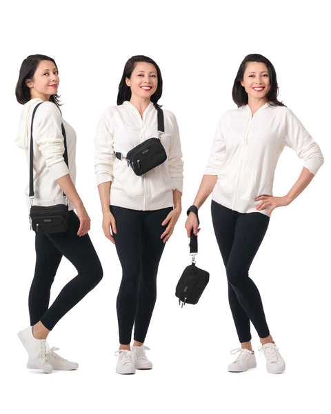 Black | Flexmates Convertible Anti-Theft Pouch