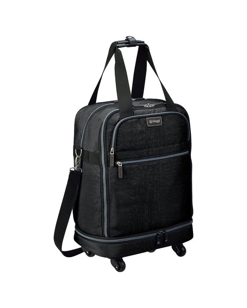 Black | Zipsak 22" Foldable Spinner Carry On
