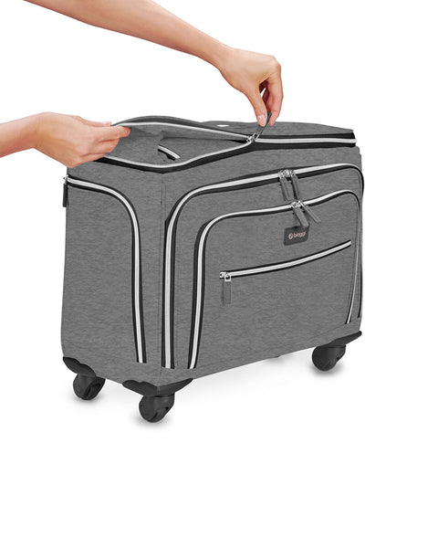 Grey | Lift Off! Expandable Carry-On to Check-In