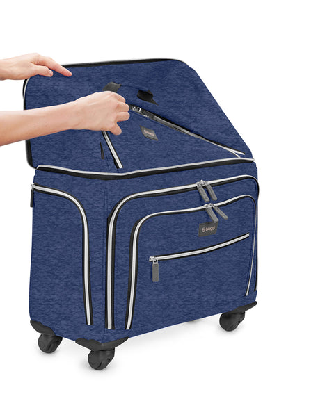 Navy Blue | Lift Off! Expandable Carry-On to Check-In