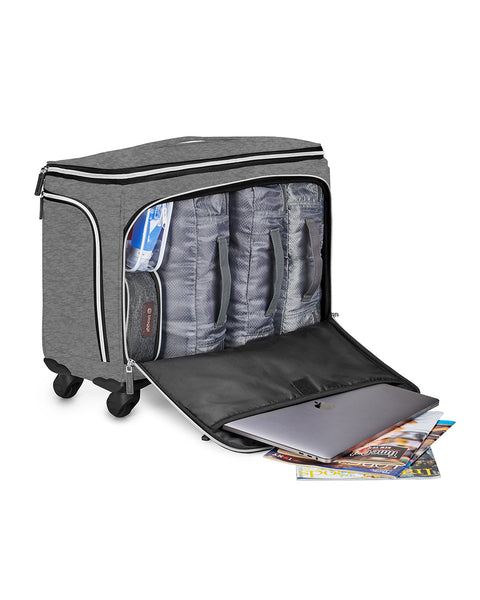 Grey | Lift Off! Expandable Carry-On to Check-In