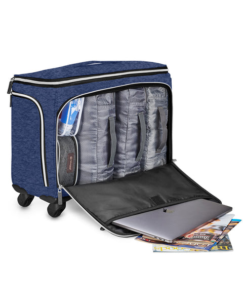 Navy Blue | Lift Off! Expandable Carry-On to Check-In