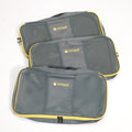 Grey | Max Zipcubes 3 Pack+Laundry/Shoe Bag